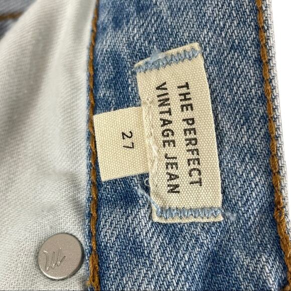Madewell Women's Size 27 The Perfect Vintage High-Rise Jean Light Wash - Picture 5 of 8
